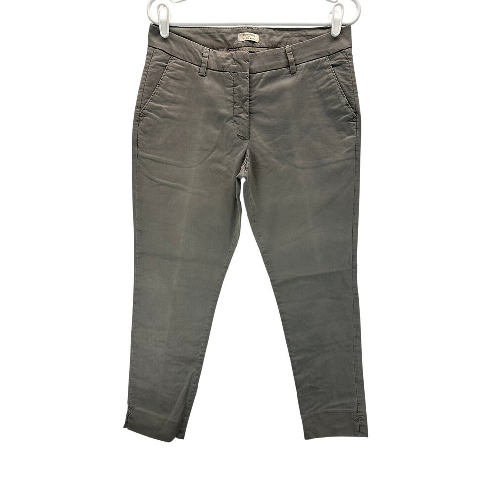 Rossopuro For Butch Plum Chino Cotton Pants Taupe Gray Size 44/8